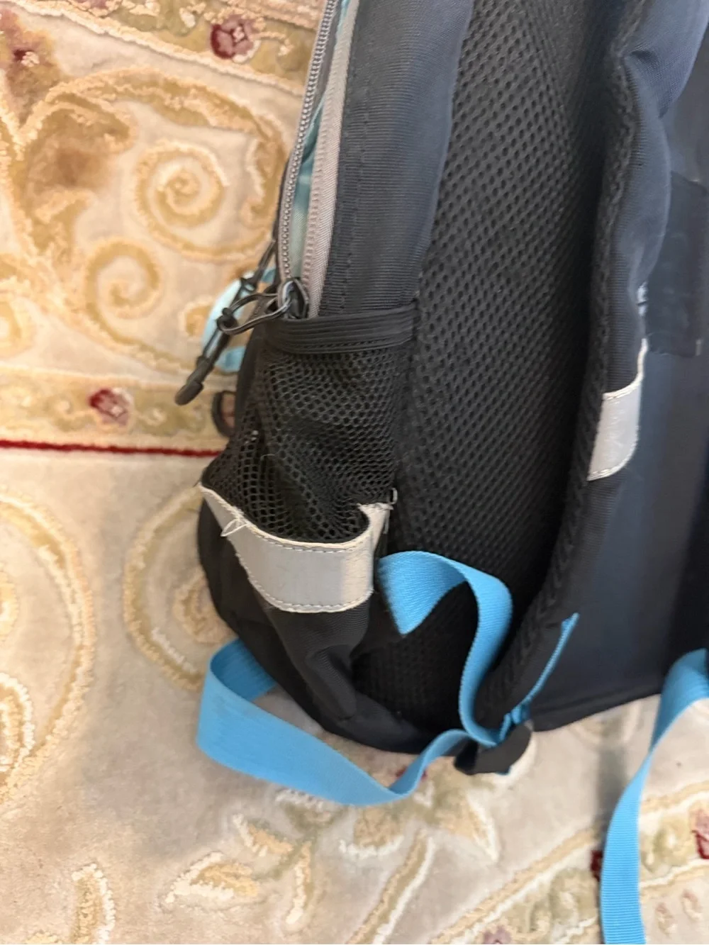 Kid’s Black & Blue Custom Engine Backpack